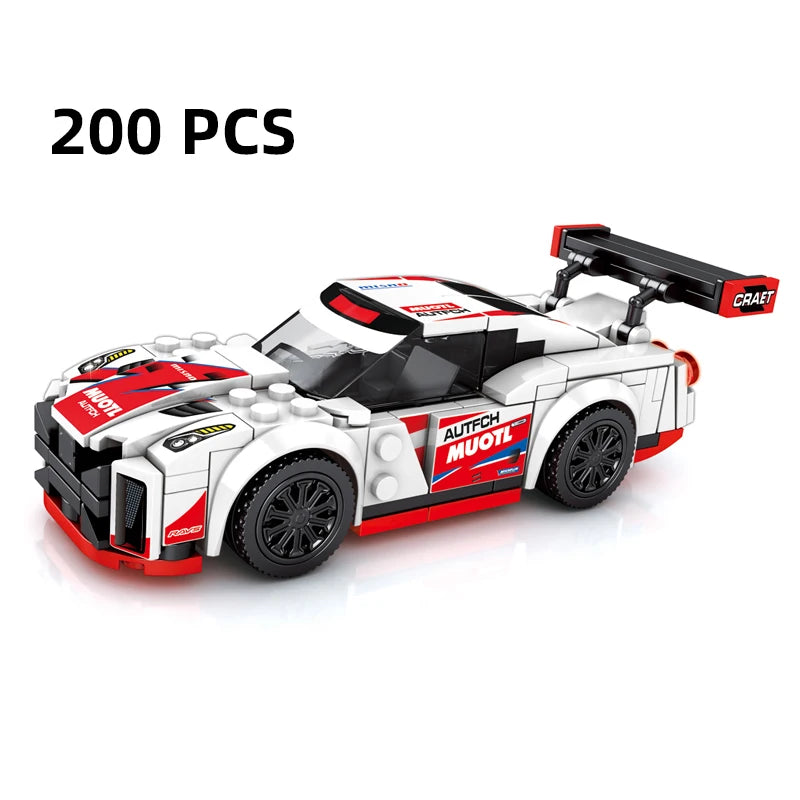 67 models City Racing Car Speed Champions Sports Building Blocks Bricks Classic Rally Super Racers F1 Great Vehicles kits toys