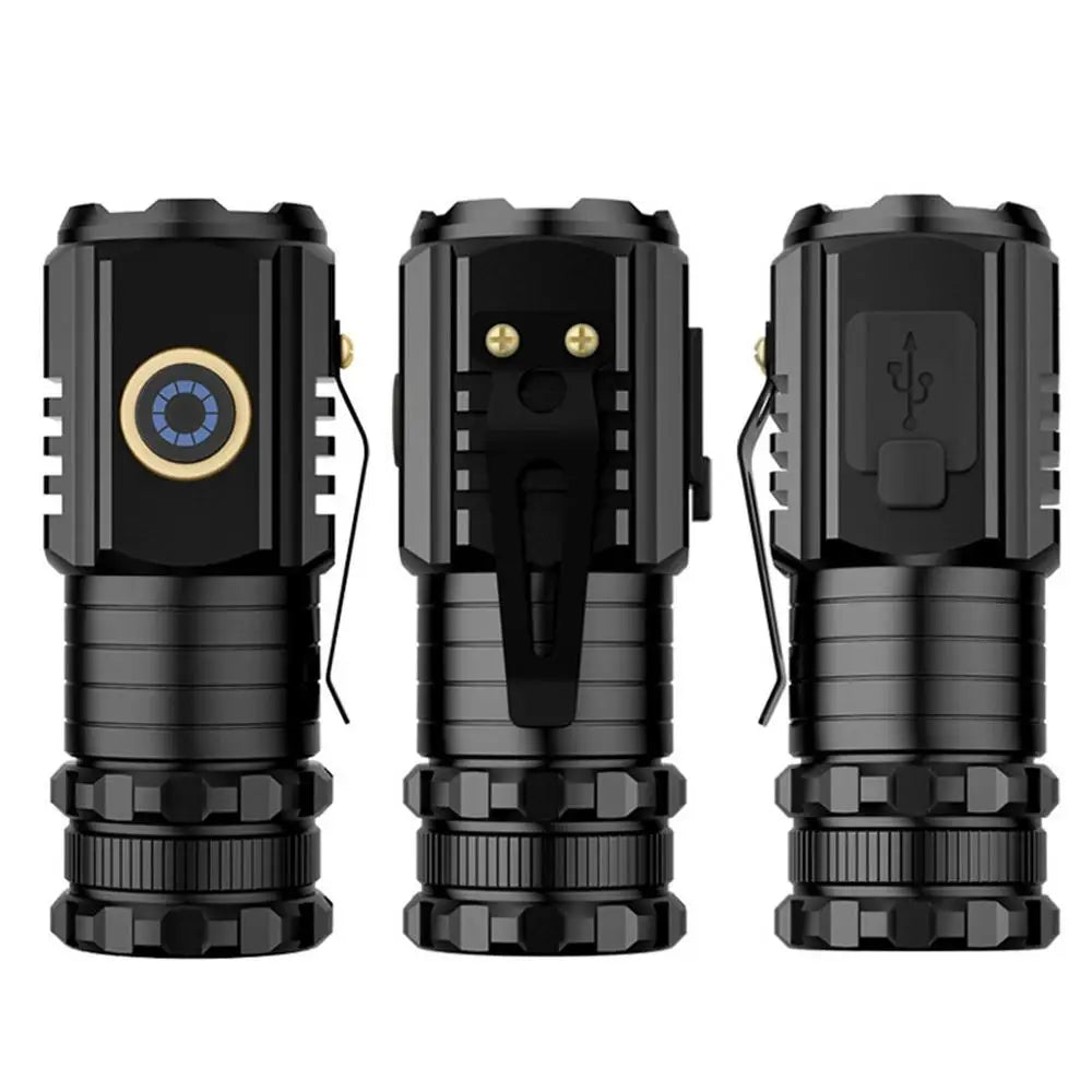 Portable Magnetic Flashlight LED Waterproof Magnetic Flashlight Aluminum Alloy Powerful Torch with P35 Lamp Beads