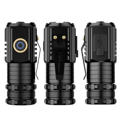 Portable Magnetic Flashlight LED Waterproof Magnetic Flashlight Aluminum Alloy Powerful Torch with P35 Lamp Beads