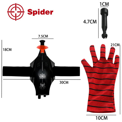 Spiderman Toy Mask Eye Movable Launcher Soft Bullet Gun Suction Cup Ejection action figure spider man Masks Kids Christmas Gifts