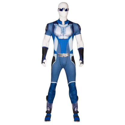 The Boys A-Train Cosplay Costume Halloween Carnival High Quality Hero Reggie Franklin Battle Outfit With Boots Printing Jumpsuit