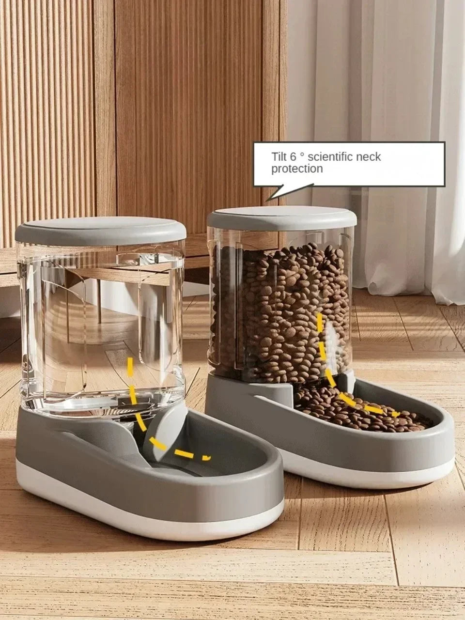 Pet Automatic Feeder Cat Food Bowl Things for Cats Puppy Bowl Feeding Watering Supplies Drinker Dog Food Storage Dispenser