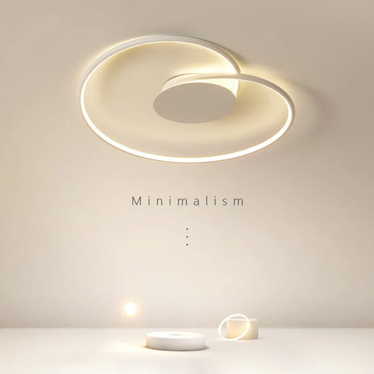 Bedroom Lamps  Mordern Minimalism Led Ceiling Lamp Creative Dimmable Study Room Light Indoor Lighting Home Decor Luster Fixtures