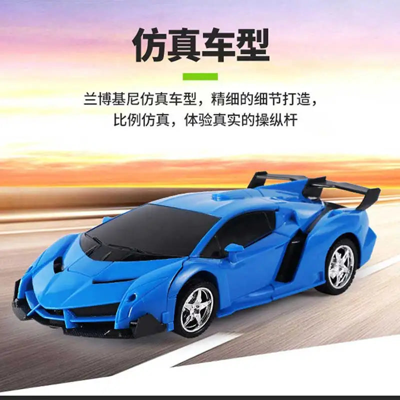 BGTOY RC Car 4WD Remote Control Deformation Robot Car Boy Anime Model Transformation 20CM Action Figures For Kids Toys Gifts