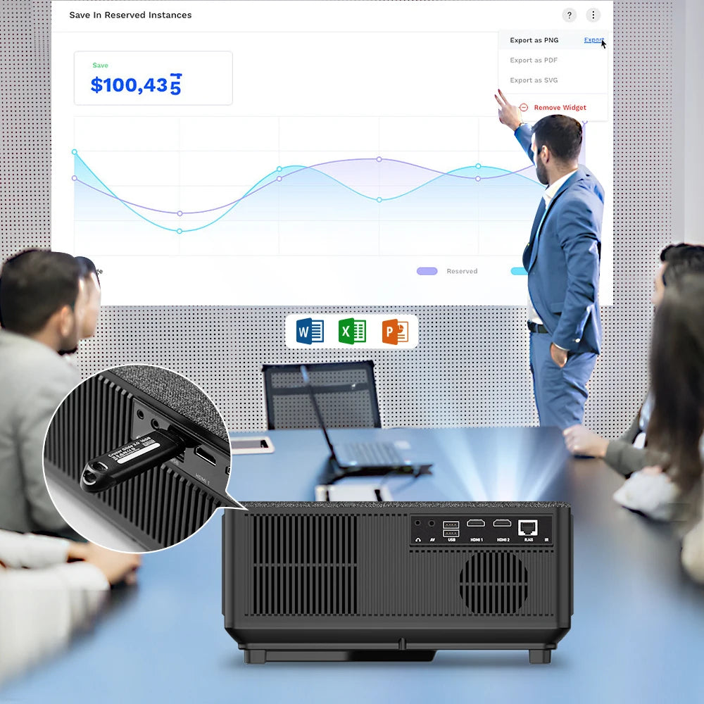 Projecteur 1080P WiFi Full HD LED Projecteur 2K 4K TV Vidéo Film Smartphone Home Cinéma TD98 Beamer Cinéma Grand Écran
