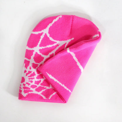Unisex Knitting Cap Spider Men Women Luxury Beanie Caps Y2k Warm Fashion Versatile Ins Pullover Hiphop Winter Bonnet