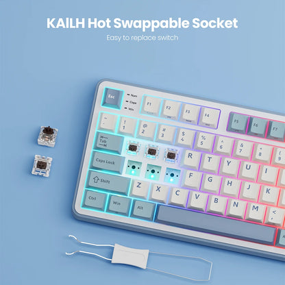 RK ROYAL KLUDGE S98 Mechanical Keyboard Top Mount TFT Screen 98 Keys RGB BT5.0/2.4G/USB-C Wireless Gamer Keyboard Hot Swappable