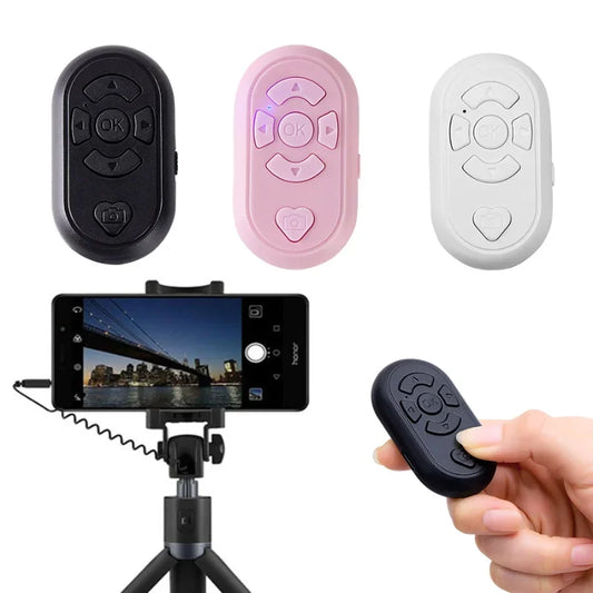 Temporizador automático con botón Bluetooth inalámbrico Control remoto de video Tik Tok Sistema Android/Ios para Xiaomi HUAWEI Temporizador automático para dispositivos móviles