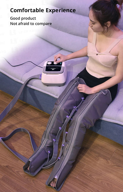 6-chamber Electric Airbag Pressure Massager Wraps Arm Waist Leg Foot Massage Varicose Veins lymphatic drainage device