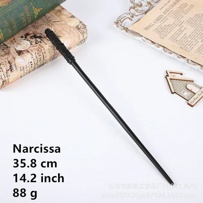 36 Styles Harry Magic Wand Resin Material Built in Steel Core Dumbledore Staff Cosplay Voldemort Props Christmas Gift Kid
