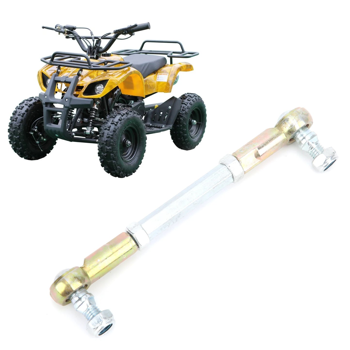 Ball Joint Rod M8 Thread Accessory Fit For Mini ATV Quad 4-Wheels Go Kart Steering Lever