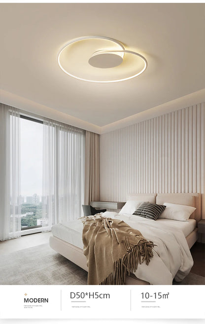Bedroom Lamps  Mordern Minimalism Led Ceiling Lamp Creative Dimmable Study Room Light Indoor Lighting Home Decor Luster Fixtures