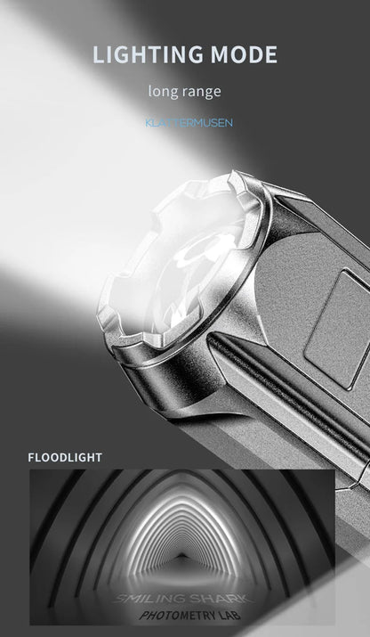 Outdoor Strong Lighting Flashlight Work Light Highlight Rechargeable Zoom Tactical Outdoor Night Camping Portable LED Torch Lamp