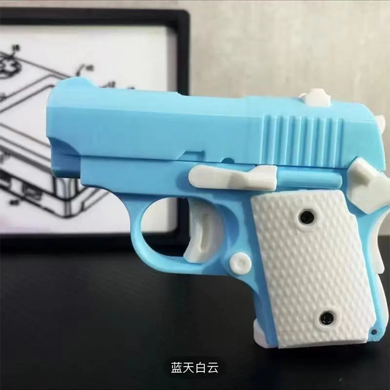 3D Gravity Knife Baby 1911 Edc Toy Gun Model Cannot Shoot 3D Printing Fidget Toy For Kids Adults Boys Birthday Gifts
