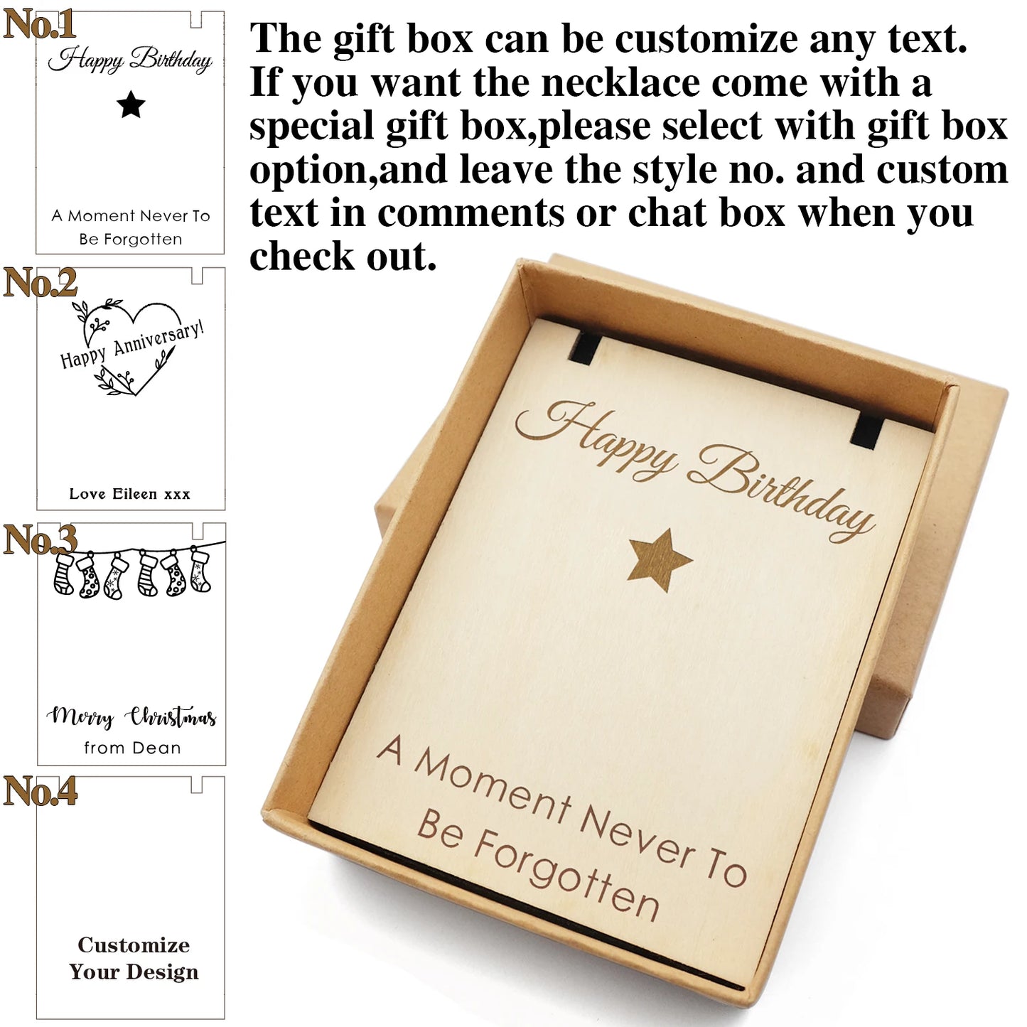 Personalized Photo Necklaces Custom Name Necklace Heart Pendant Chain Jewelry for For Lovers Family Friend Anniversary Gift