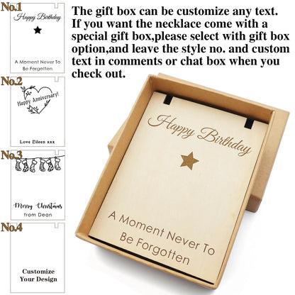 Personalized Photo Necklaces Custom Name Necklace Heart Pendant Chain Jewelry for For Lovers Family Friend Anniversary Gift