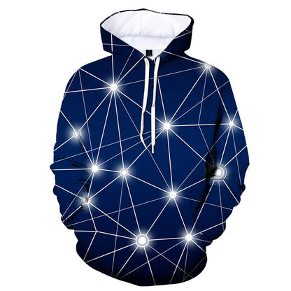 Three-dimensional Geometric 3D Print Hoodies Men Women Oversized Hoodie Pullovers Hooded Sweatshirt Tracksuits Coat Kid Clothing