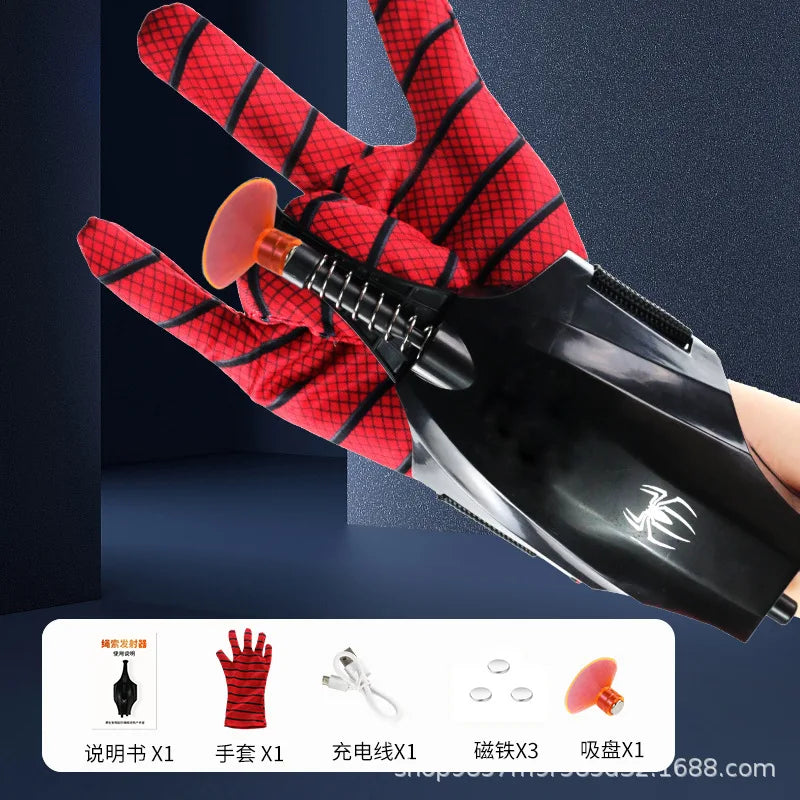 2024 New Spider Man Web Shooters Wrist Launcher Shooters Hot Peter Parker Cosplay Props Shooting Device Toy Set Boy Toy Gift