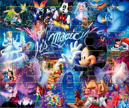 Stitch Mickey Christmas Advent Calendar Disney Bracelets 24 Days Xmas Countdown Calendar Diy Jewelry Making Kit For Girl Gift