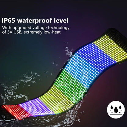 USB LED 5V Matrix Pixel Panel Light Bluetooth App Control Scrolling Advertising LED Car Sign Animation Programmable For Car Shop