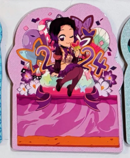 Anime Demon Slayer Kamado Tanjirou Agatsuma Zenitsu Kochou Shinobu Kanroji Mitsuri Rare Collection Card Birthday Gift Toys