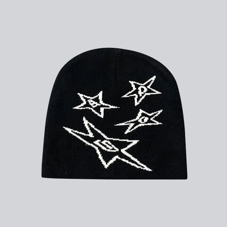 Boy Girls Hip Hop Street Hip Hop Knitting Hat Women Y2k Style Star Beanie Hat Autumn Winter Fashion Gorros Skullies Caps