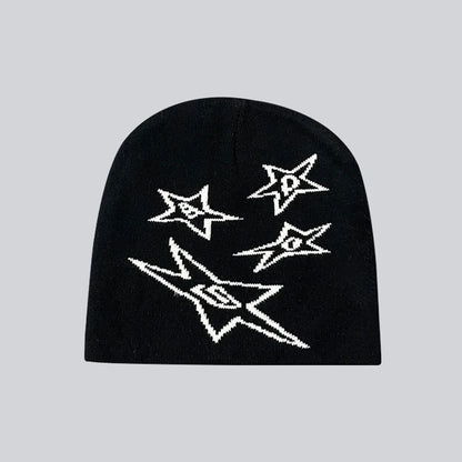 Boy Girls Hip Hop Street Hip Hop Knitting Hat Women Y2k Style Star Beanie Hat Autumn Winter Fashion Gorros Skullies Caps