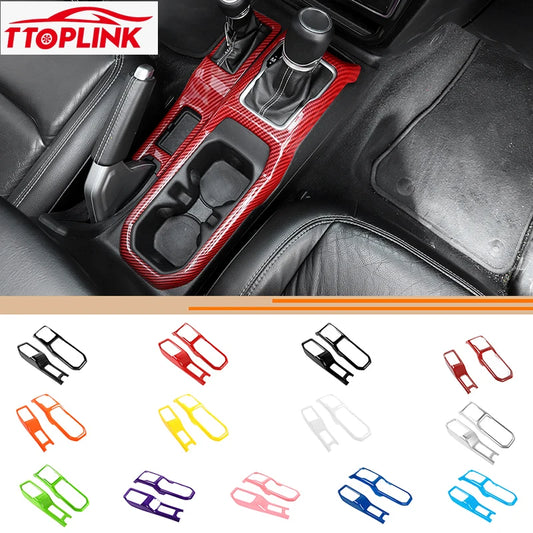 ABS Interior 4WD Gear Shift Panel/Gear Shift Panel Cover for Jeep Wrangler JL/for Jeep JT Gladiator 2018 Up Car Accessories