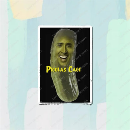 Picolas Cage 5PCS Stickers for Living Room Bumper Anime Cute Kid Car Art Print Window Home Decor