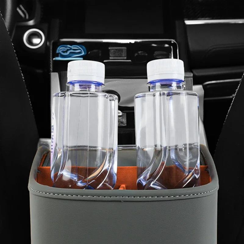 SEAMETAL Car Armrest Box Universal Center Console Organizer Multi-Functional Pu Leather Auto Arm Rest Storage Box Tissue Holder