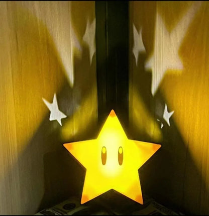 same type of voice charging USB induction Mario question mark light creative night light overhead childhood game light