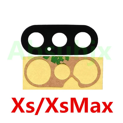 Absuhjx 5sets A++ Back Camera Glass Lens for iPhone 11 12 13 Pro Max 13Mini 14 14Plus X XS XR Rear Cam Holder