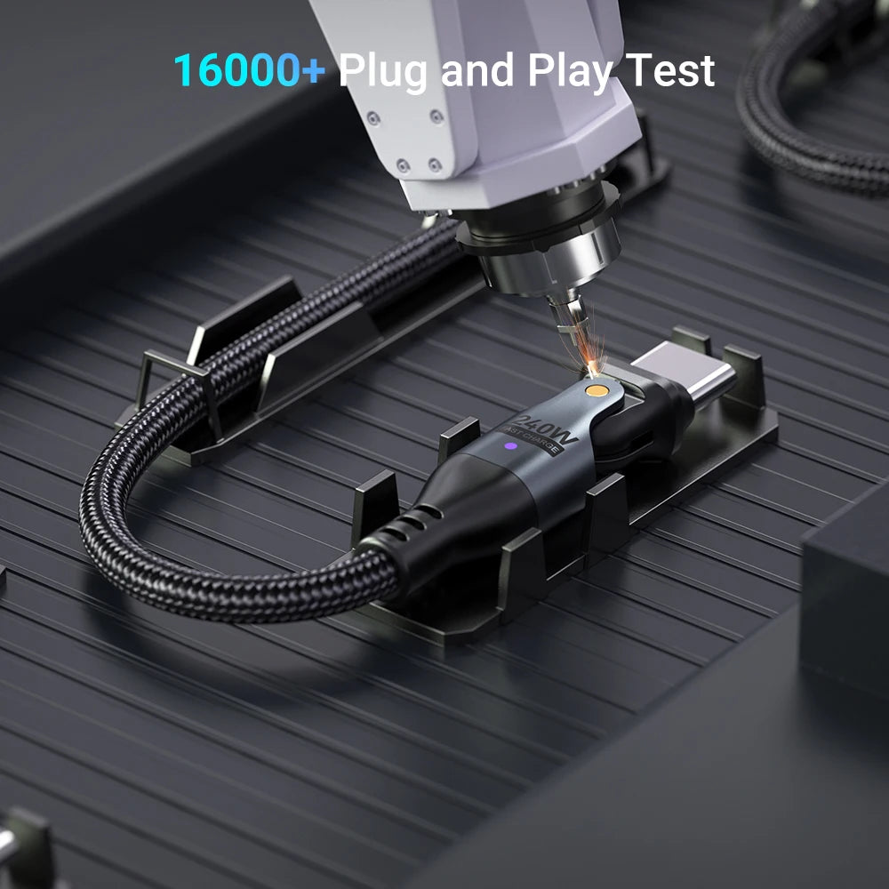 AUFU 240W USB C to USB Type C Cable for MacBook Pro Quick Charge 3.1 PD Fast Charging Cable for Samsung Xiaomi POCO Charge Cable