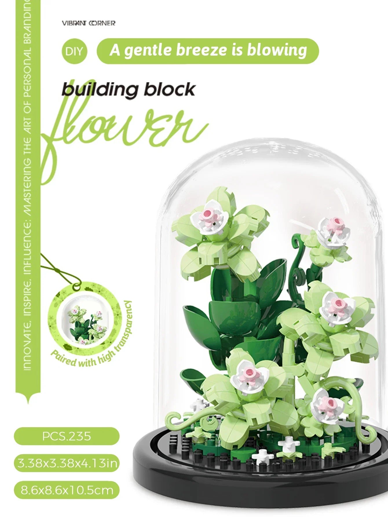 Building block bouquet assembly toy children's puzzle building block toy parent-child interactive desktop decoration