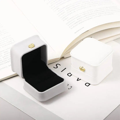 Package Case Wedding Ring Box Birthday Crown Buckle Storage Gift Box Lover Ring Box Storage Case Gift Boxes Jewelry Display