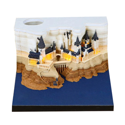 Omoshiroi Block 365 Date 3D Calender Halloween Special Building Design Party Gifts NotePad For Halloween Christmas Favor