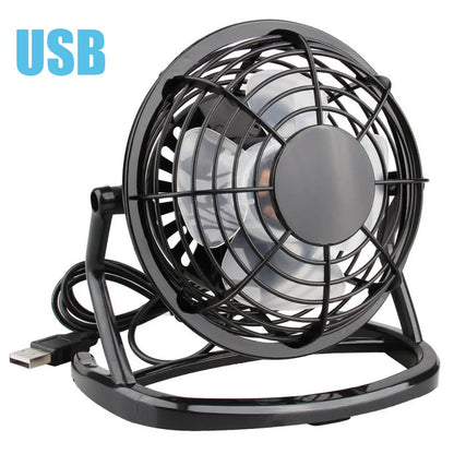 USB Silent Fan Desk Cooler for Laptop Notebook Desktop PC Ofiice Summer Cooling Fan 4 Blades Rotatable USB Mini Fans Socket