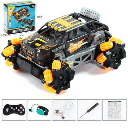 RC Car Mini Stunt Drift Car Gesture Sensing with Led Lights 2.4G Radio Remote Control Electric Toy Power Wheels Off Road Racing
