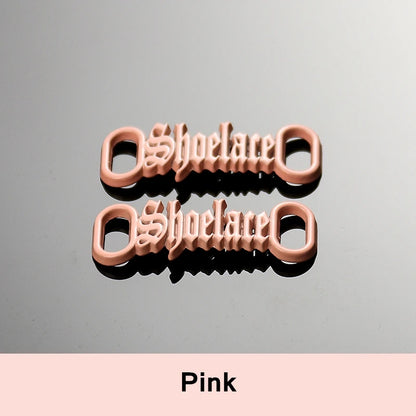 1 par de cordones con letras AF1, adornos con hebillas, kits para zapatillas, hebillas de metal para cordones, elegantes kits deportivos de metal, accesorios para cordones