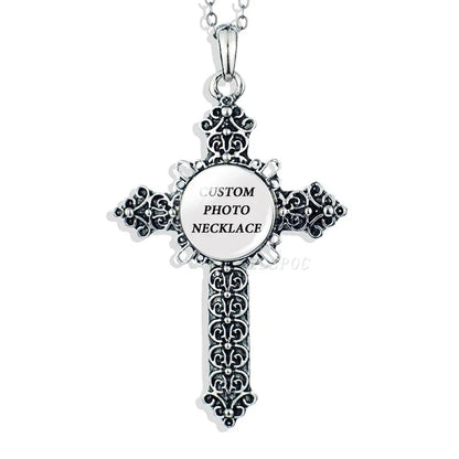 Collar con foto personalizado, cruz circular en forma de media luna, búho esférico, con una variedad de opciones de regalos para amigos