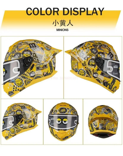 Sanrio Kuromi Cartoon Motorcycle Helmet Fashion Hello Kitty Scooter Helmet Cute High Quality Cute Helmet Four Seasons Gift