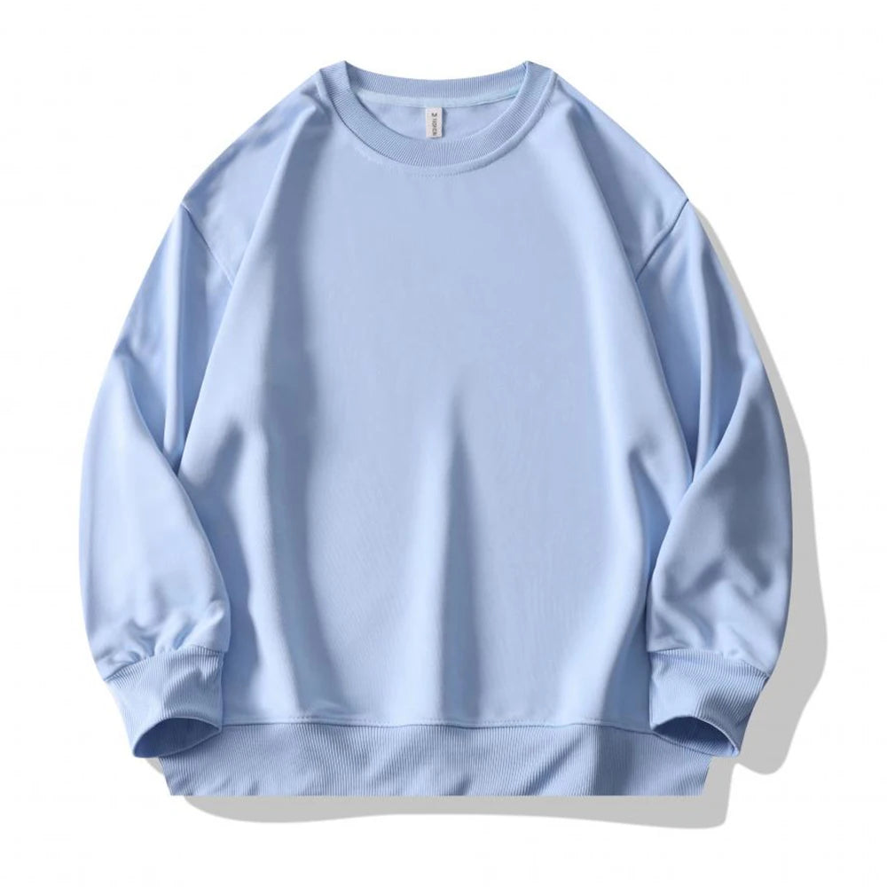 Plain Sublimation Sweatshirt Unisex Wholesale Baggy Black Hoodies Men Sweat Shirt Crew Neck Sweatshirt Men Moletons Masculinos