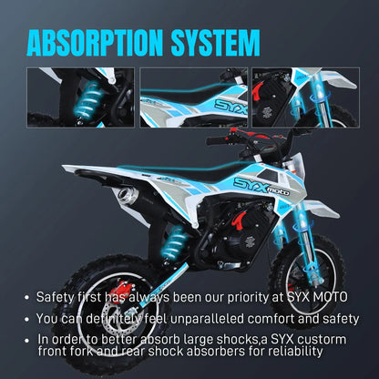 58cc Dirt Bike for Kids Off-Road Motorcycle with 4-Stroke Gas Power Sport Mini Motorcycle Gasoline Kart Children Racing Motobike