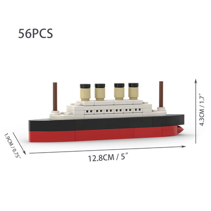 Titanic Break In Half RMS Cruise Sank Building Blocks Moc Ship Boat 3D Plastic Model DIY Steamboat Gifts Kids Toys City Movie
