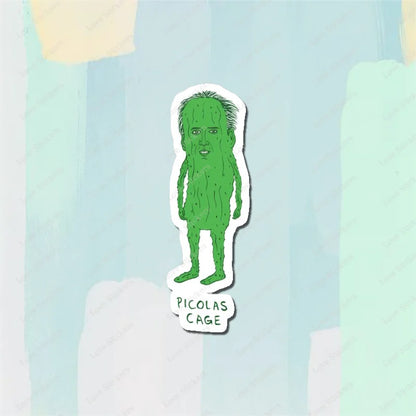 Picolas Cage 5PCS Stickers for Living Room Bumper Anime Cute Kid Car Art Print Window Home Decor
