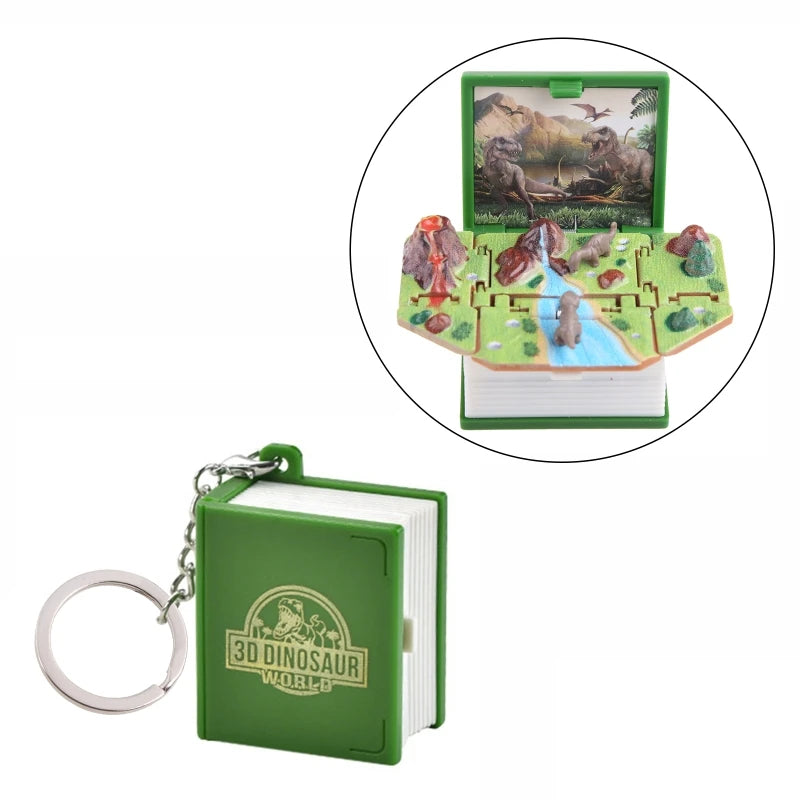 3D Mini Football Basketball Fold Book Keychain Toys Anxiety Stress Relief Toys Sensory Toys Birthday Gift Backpack Keychain