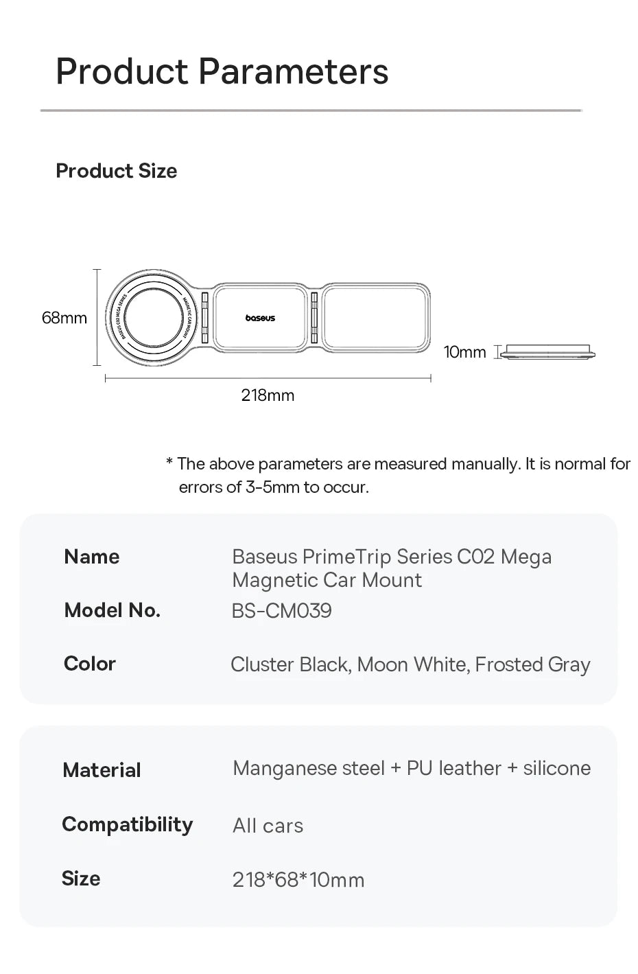 Baseus Car Phone Holder Magnetic Mobile Mount Bracket for Magsafe Foldable Car Phone Holder for iPhone 15 14 13 12 For Samsung