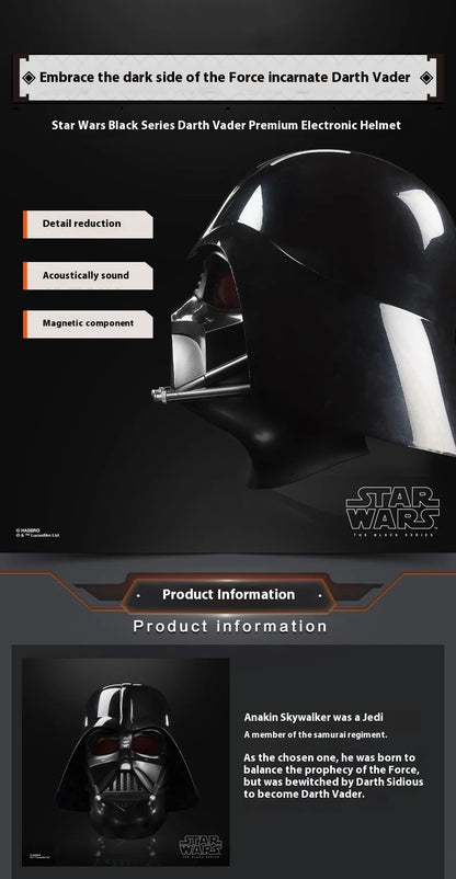 Star Wars 1:1 Darth Vader Battle Artillery Marvel Ant-Man Black Panther Duke Iron Man Cos Wearable Voice-Activated Helmet