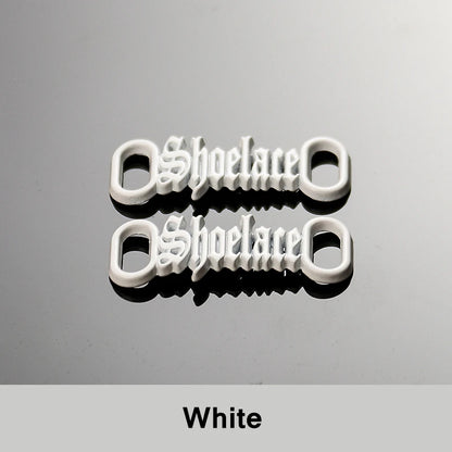 1 par de cordones con letras AF1, adornos con hebillas, kits para zapatillas, hebillas de metal para cordones, elegantes kits deportivos de metal, accesorios para cordones