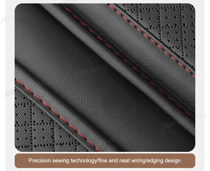 SEAMETAL Car Arm Rest Cover Cushion Wear-Resistant Center Console Box Protector Anti Slip Armrest Box Pad with Storage Pocket